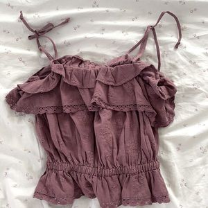 Dark purple crop top never worn